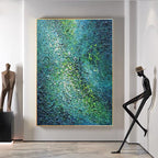 Abstract Multicolored Textured Canvas Art