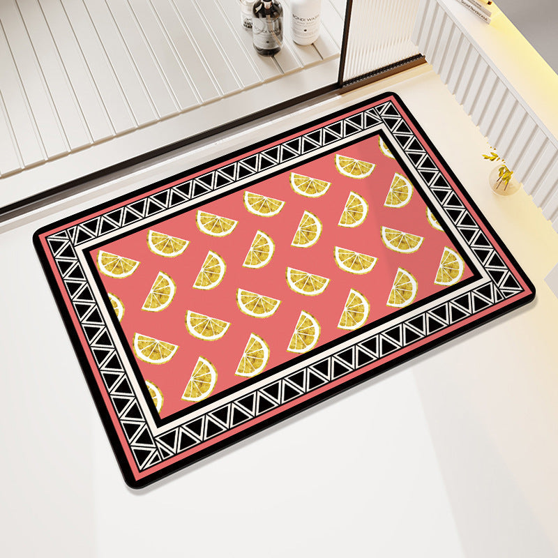Textured Geometric Bath Mat