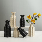 Artistic Fluted Ceramic Vase