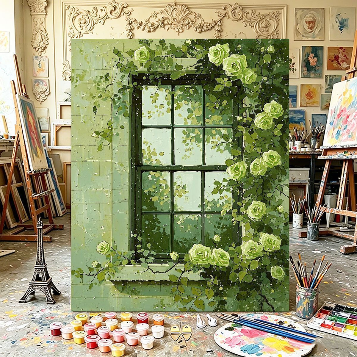 Botanical Window Canvas Art Meroci