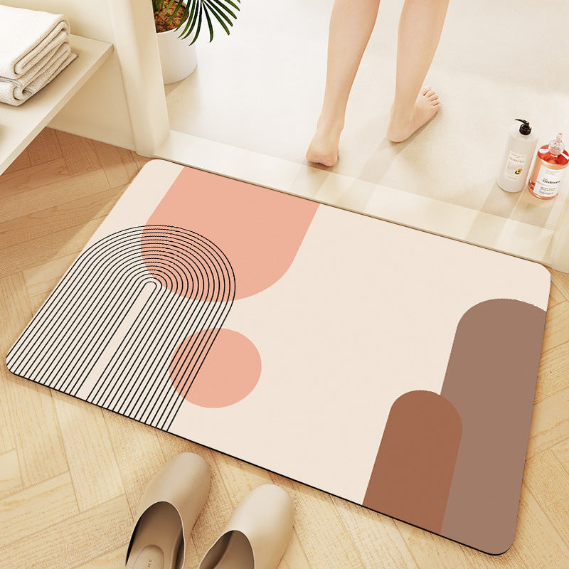 Geometric Patterned Anti-Fatigue Bath Mat