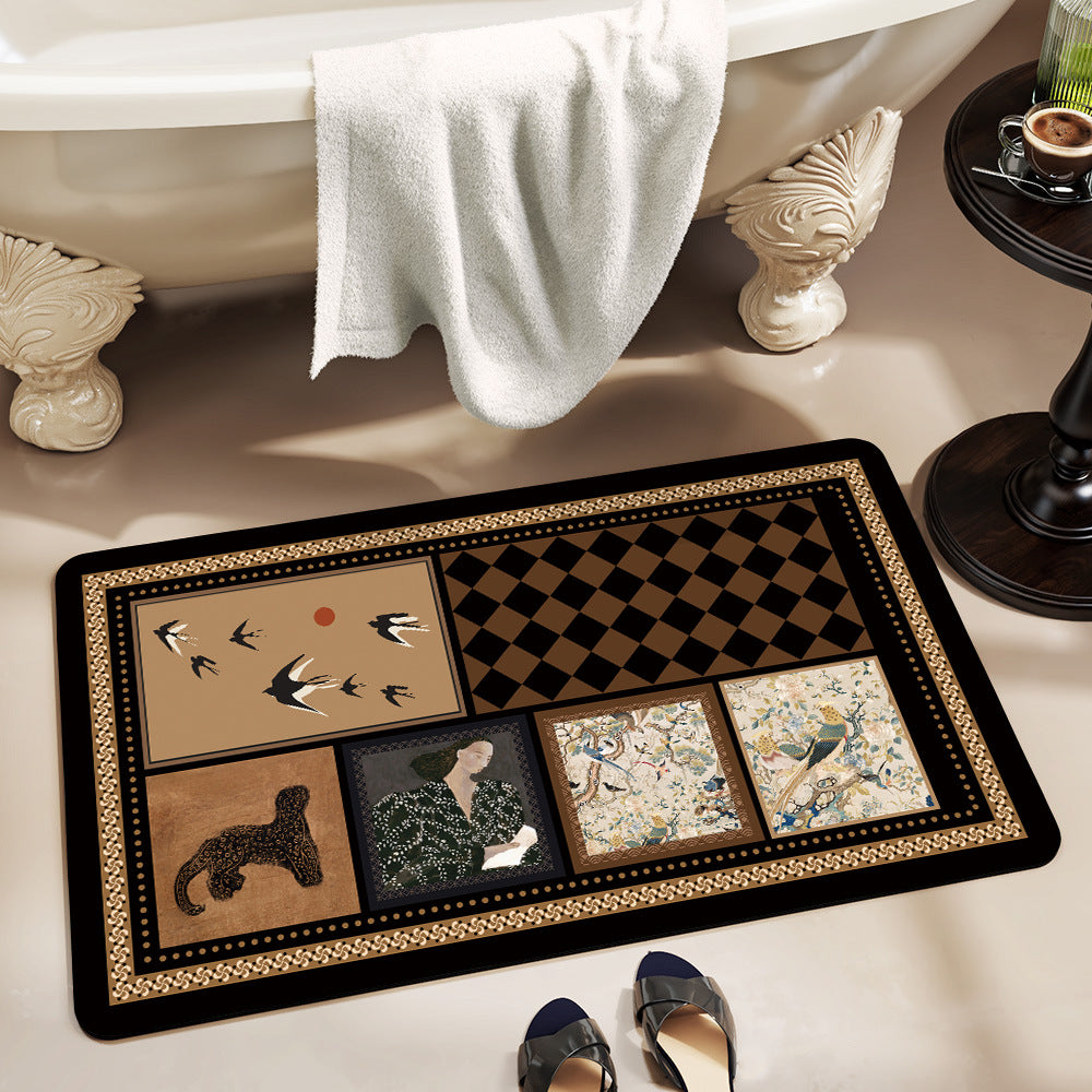 Stylish Patterned Bath Mat