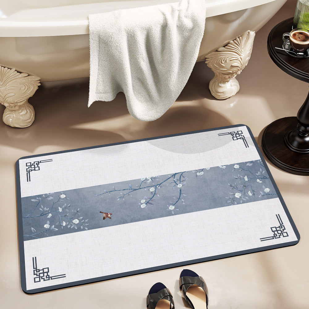 Elegant Geometric Bathroom Mat
