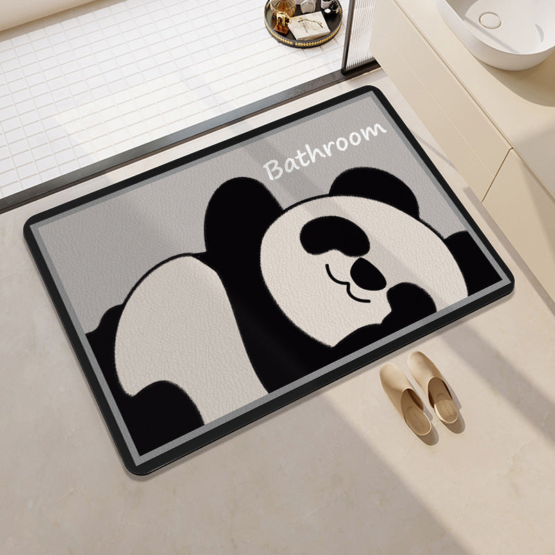 Playful Citrus-Themed Bathroom Mat