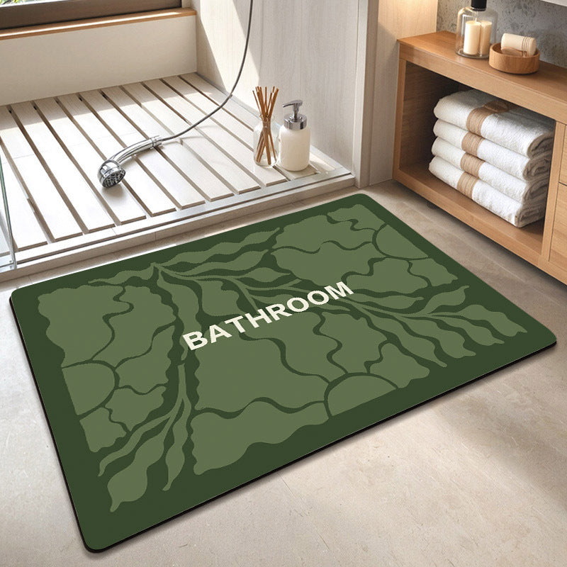 Decorative Floral Bathroom Mat