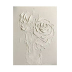 Textured Floral Relief Wall Artwork