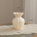 Elegant Flared Ceramic Flower Vase