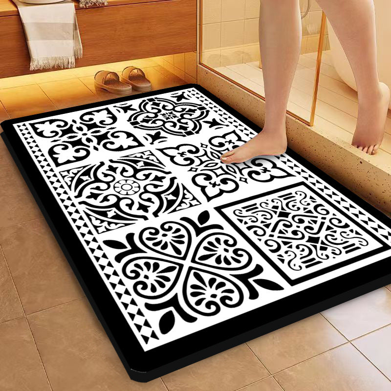 Decorative Vintage Pattern Bath Mat