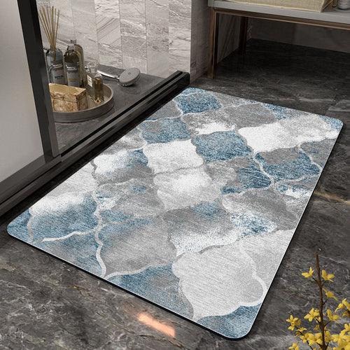 Abstract Geometric Pattern Bath Mat