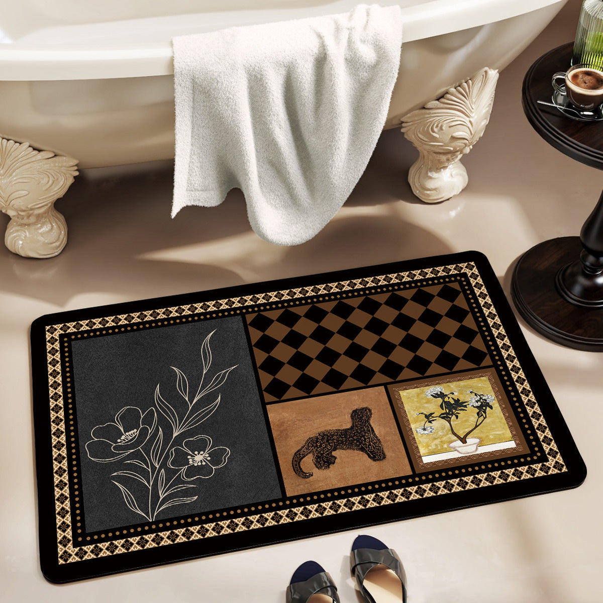 Decorative Non-Slip Bathroom Mat