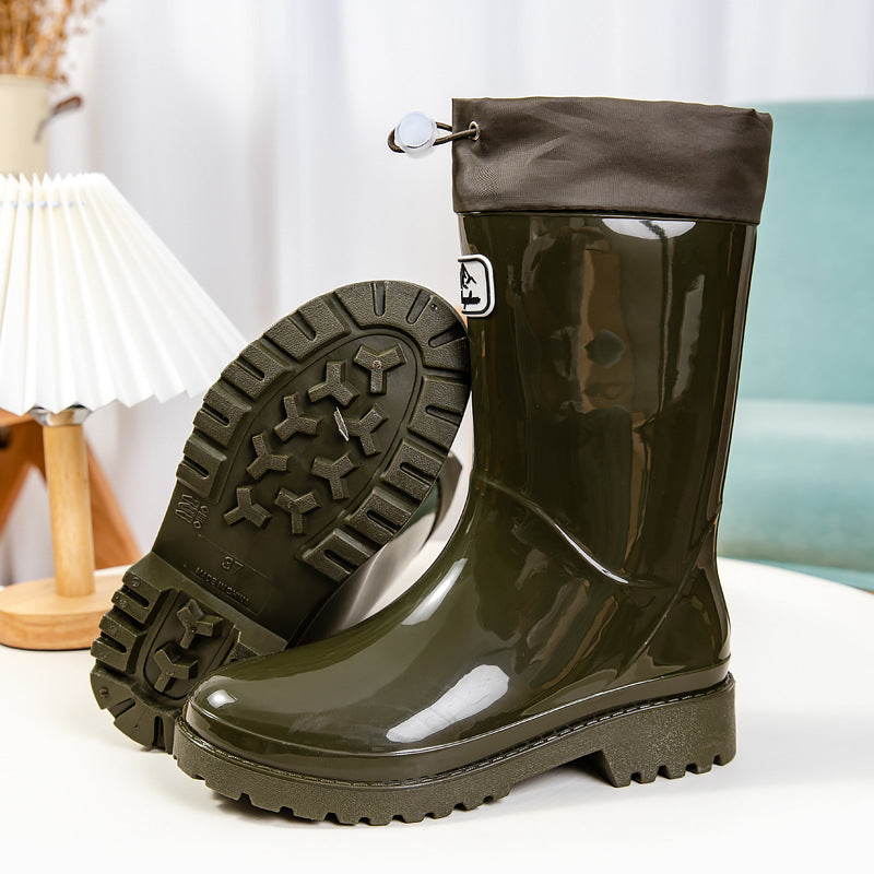 Sylis High-quality and stylish rubber boots with adjustable lacing system Heidi-Mode