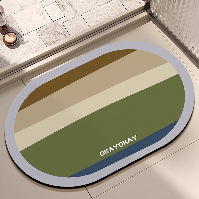 Decorative Floral Bathroom Mat