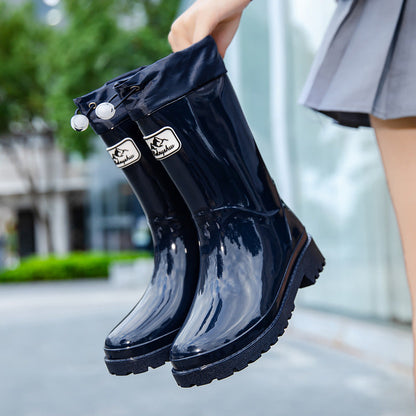 Sylis High-quality and stylish rubber boots with adjustable lacing system Heidi-Mode