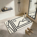 Playful Cartoon Dog-Themed Bath Mat