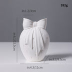 Nordic Knit-Top Ceramic Vase