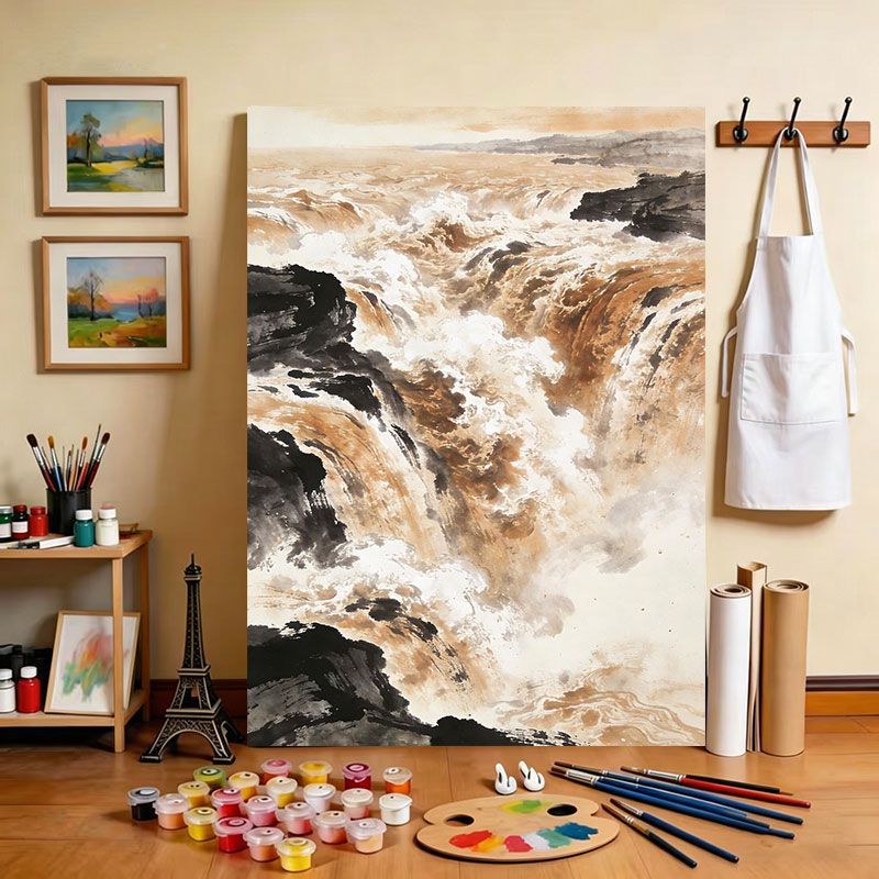 Scenic River Canvas Art Print Meroci