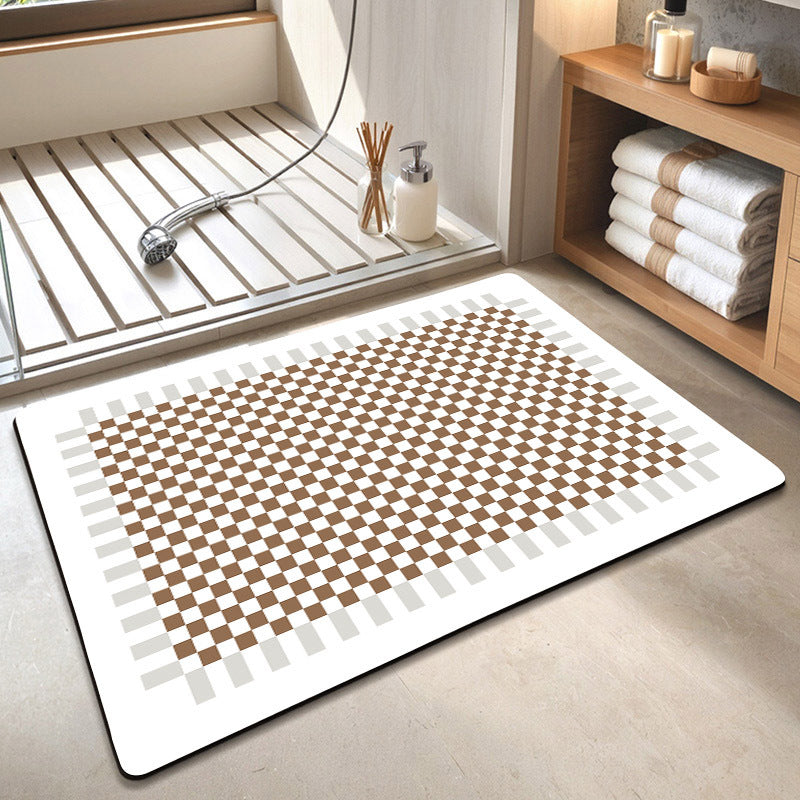Contemporary Geometric Bath Rug