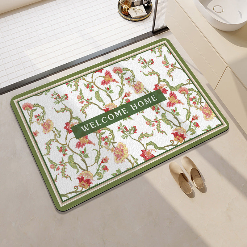 Playful Fruit-Themed Bath Mat