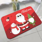 Festive Holiday-Themed Bath Mat