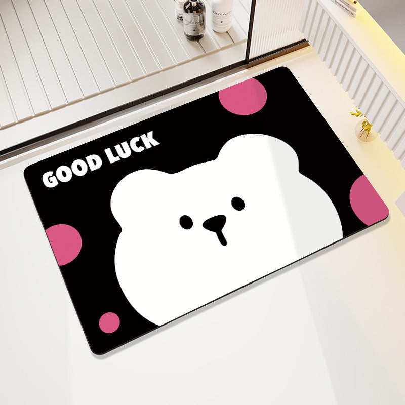 Fun-Themed Cartoon Bath Mat
