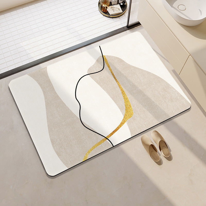 Contemporary Geometric Bath Rug