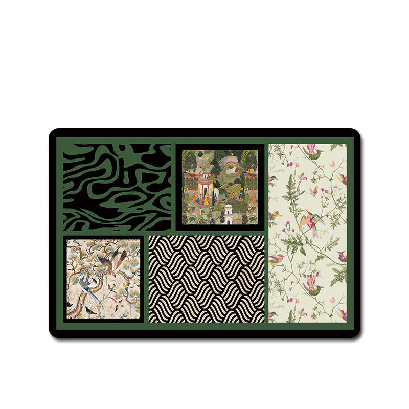 Vintage Floral Decorative Bath Mat