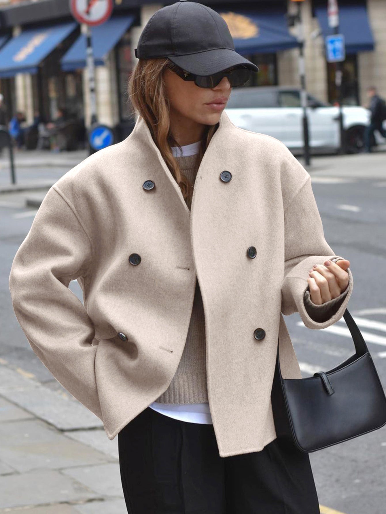 Sylis trendy oversized with button closure