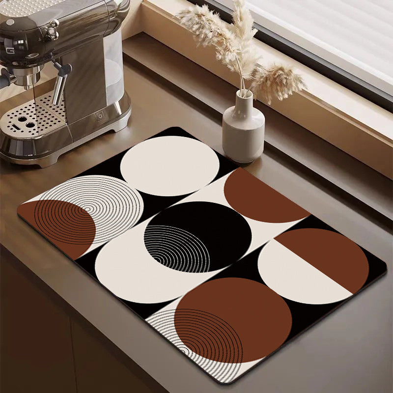 Cute Cartoon Food-Themed Kitchen Mat