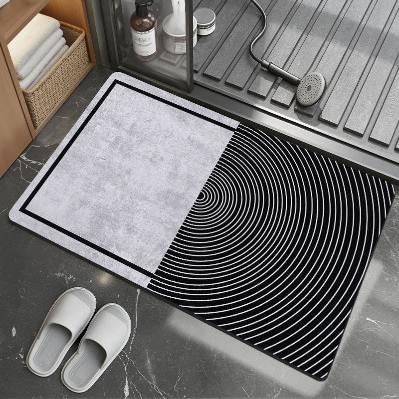 Contemporary Geometric Bath Rug