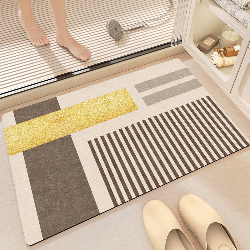 Abstract Pattern Non-Slip Bath Mat