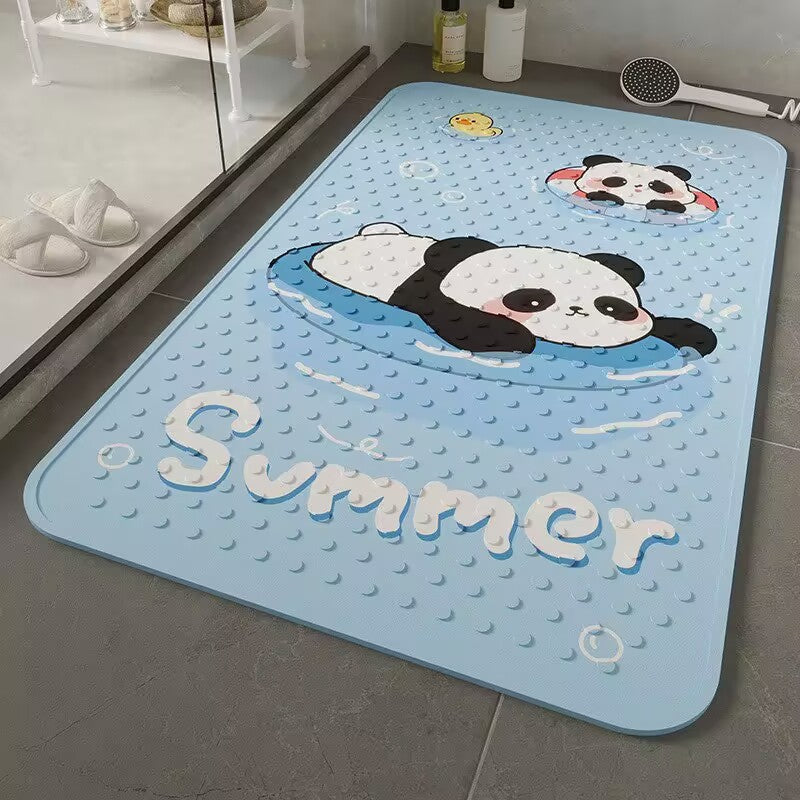 Cartoon-Themed Bath Mat
