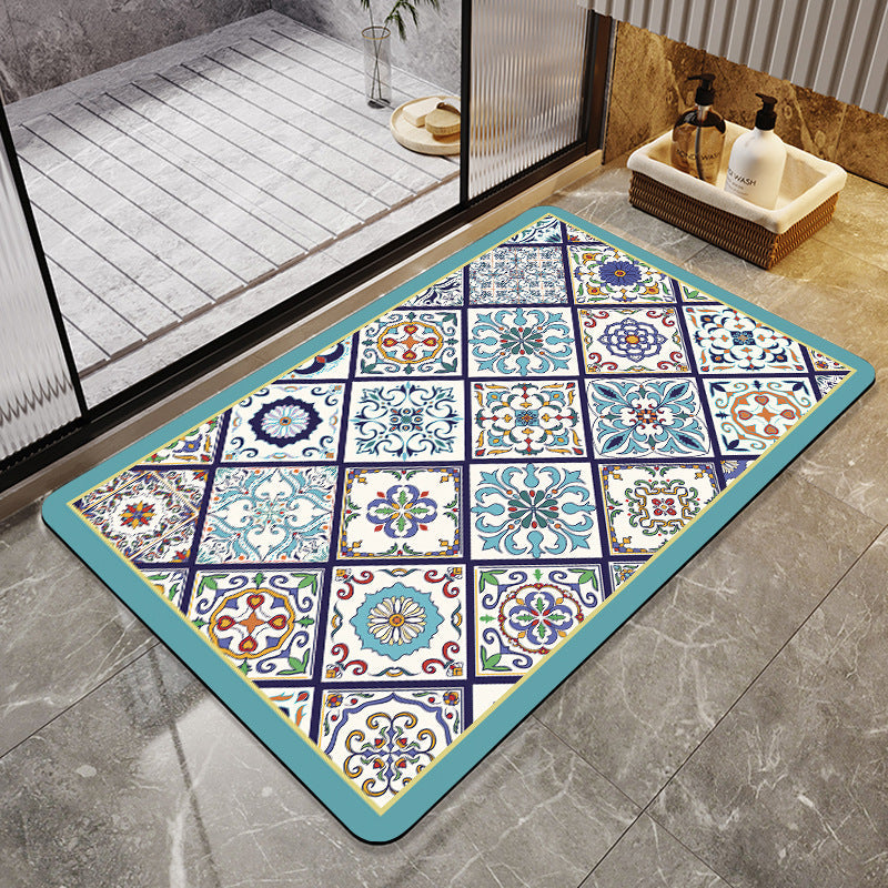 Decorative Vintage Pattern Bath Mat