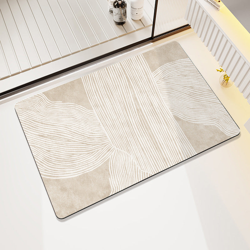 Artistic Cat-Themed Bath Mat