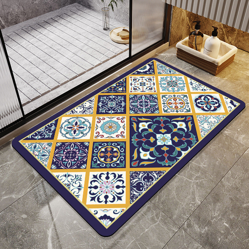 Decorative Vintage Pattern Bath Mat