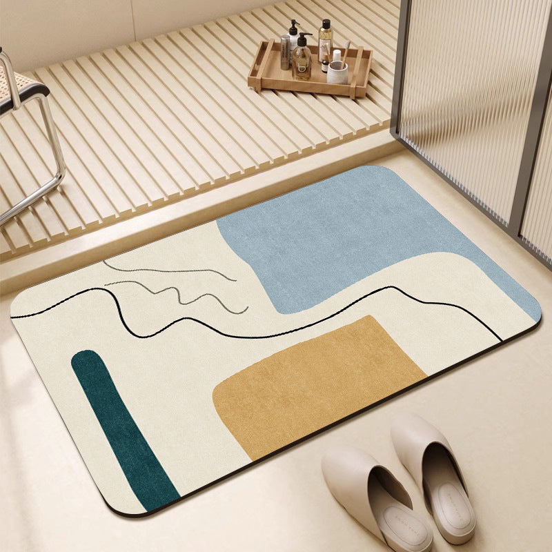 Stylish Geometric Pattern Bath Mat