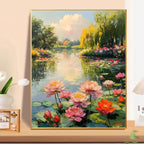 Floral Landscape Oil Painting Wall Art Meroci