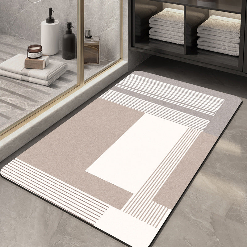 Abstract Geometric Design Bath Mat