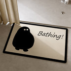 Playful Cat-Themed Bath Mat