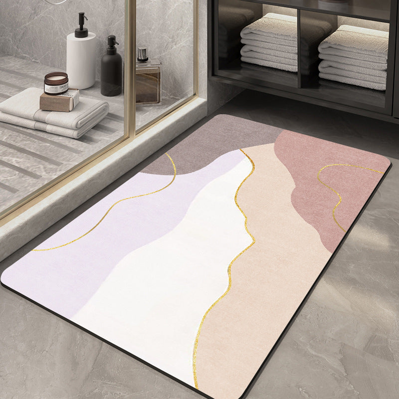 Contemporary Geometric Bath Rug