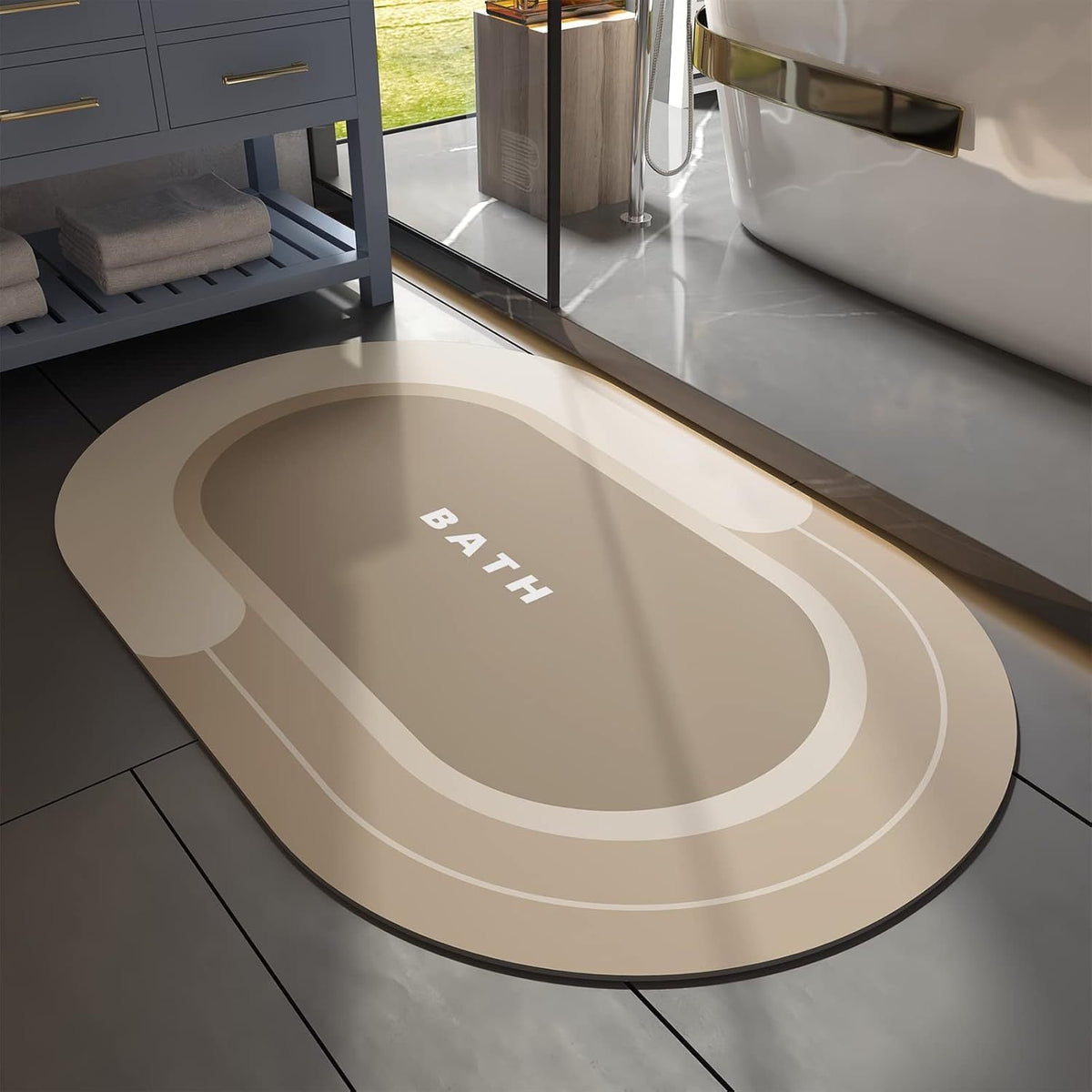 Absorbent Textured Bath Mat