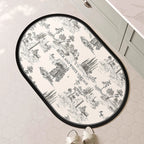 Decorative Floral Bath Mat