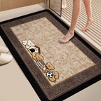 Plush Dog-Themed Bath Mat