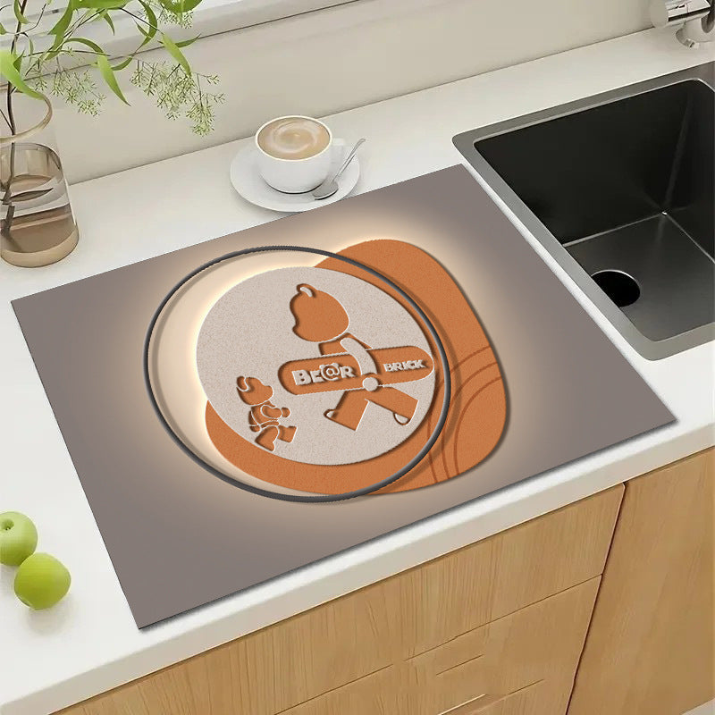 Cute Cartoon Character Kitchen Mat