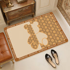 Geometric Patterned Memory Foam Bath Mat