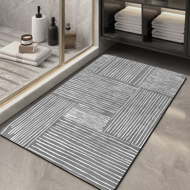 Geometric Pattern Soft Bath Mat