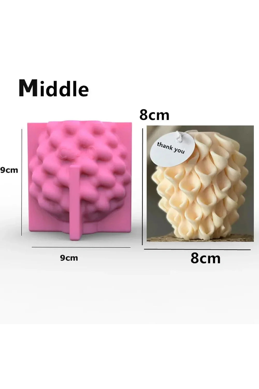 Wave candle shape DIY