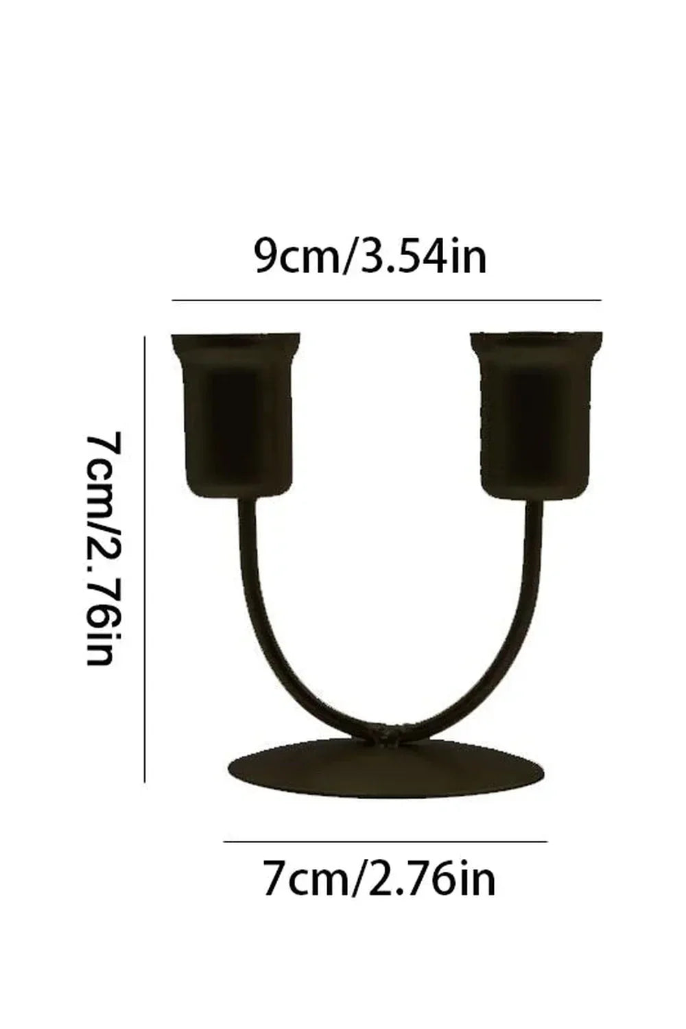 U-shaped candle holder