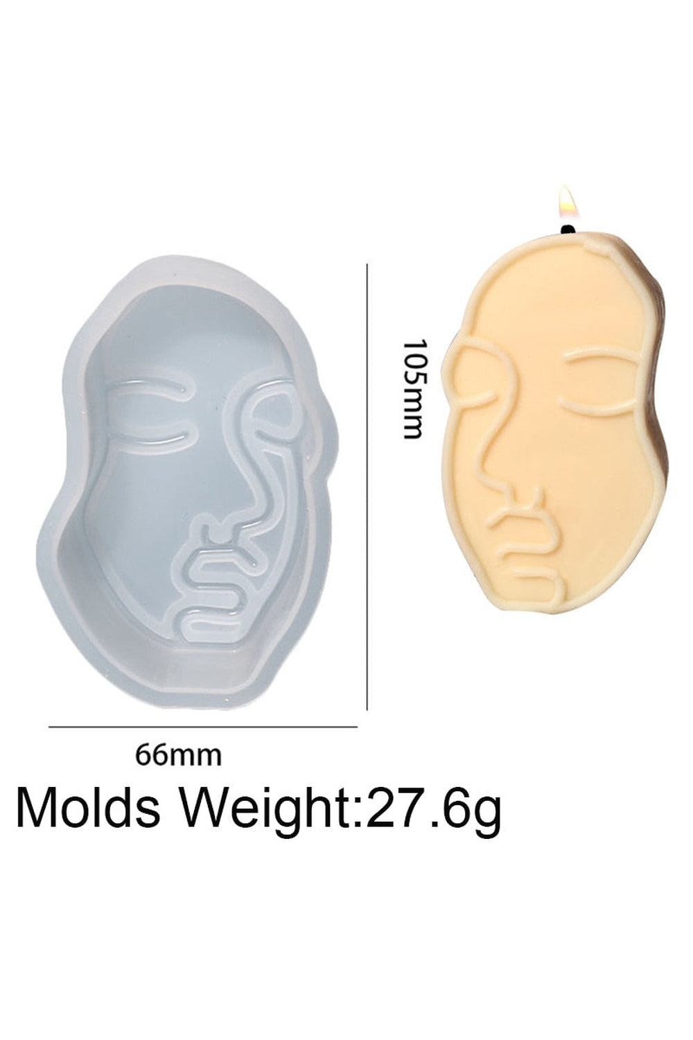 Face Shaped Candle Mold