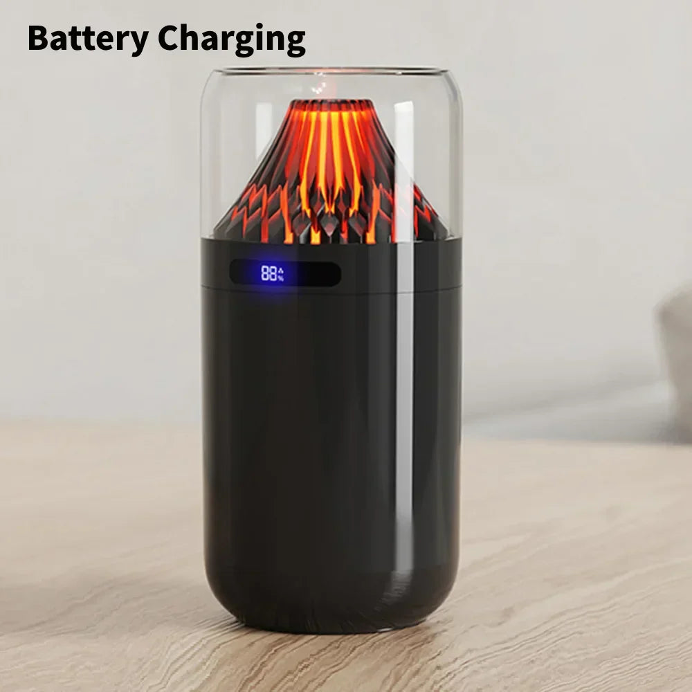 Volcano Flame LED Aromatherapy Essential Oil Mist Diffuser