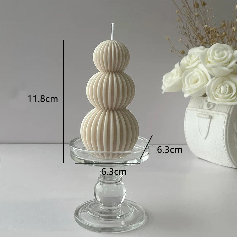 Creative Geometric Scented Candle Golf Ball Design Decoration